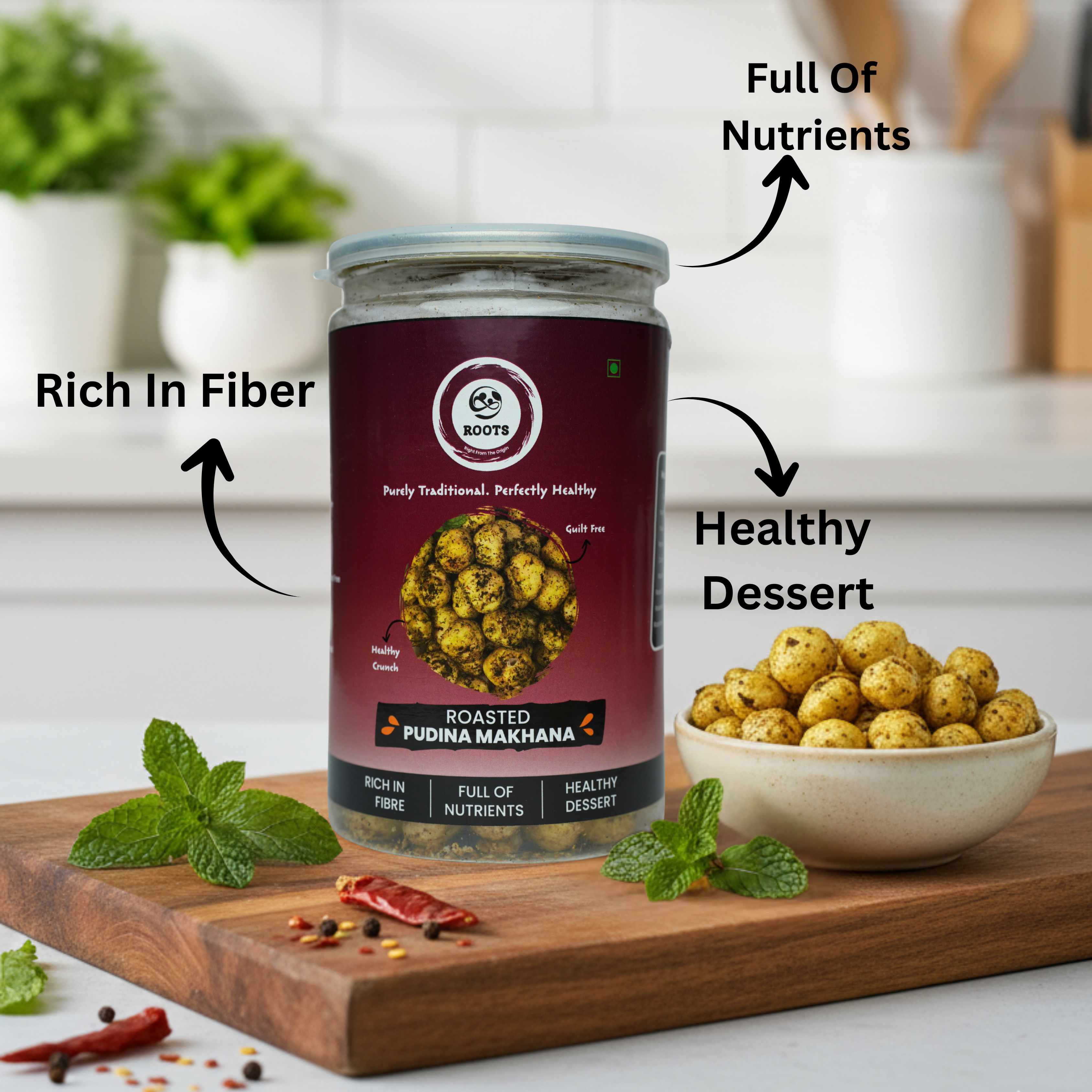 Roasted Pudina Makhana