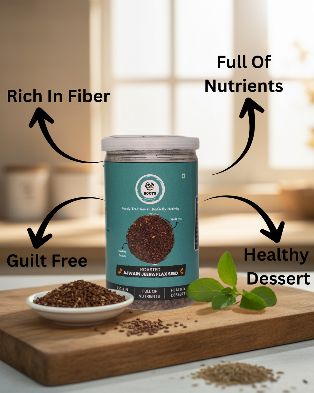 Roasted Ajwain Jeera Flax Seed