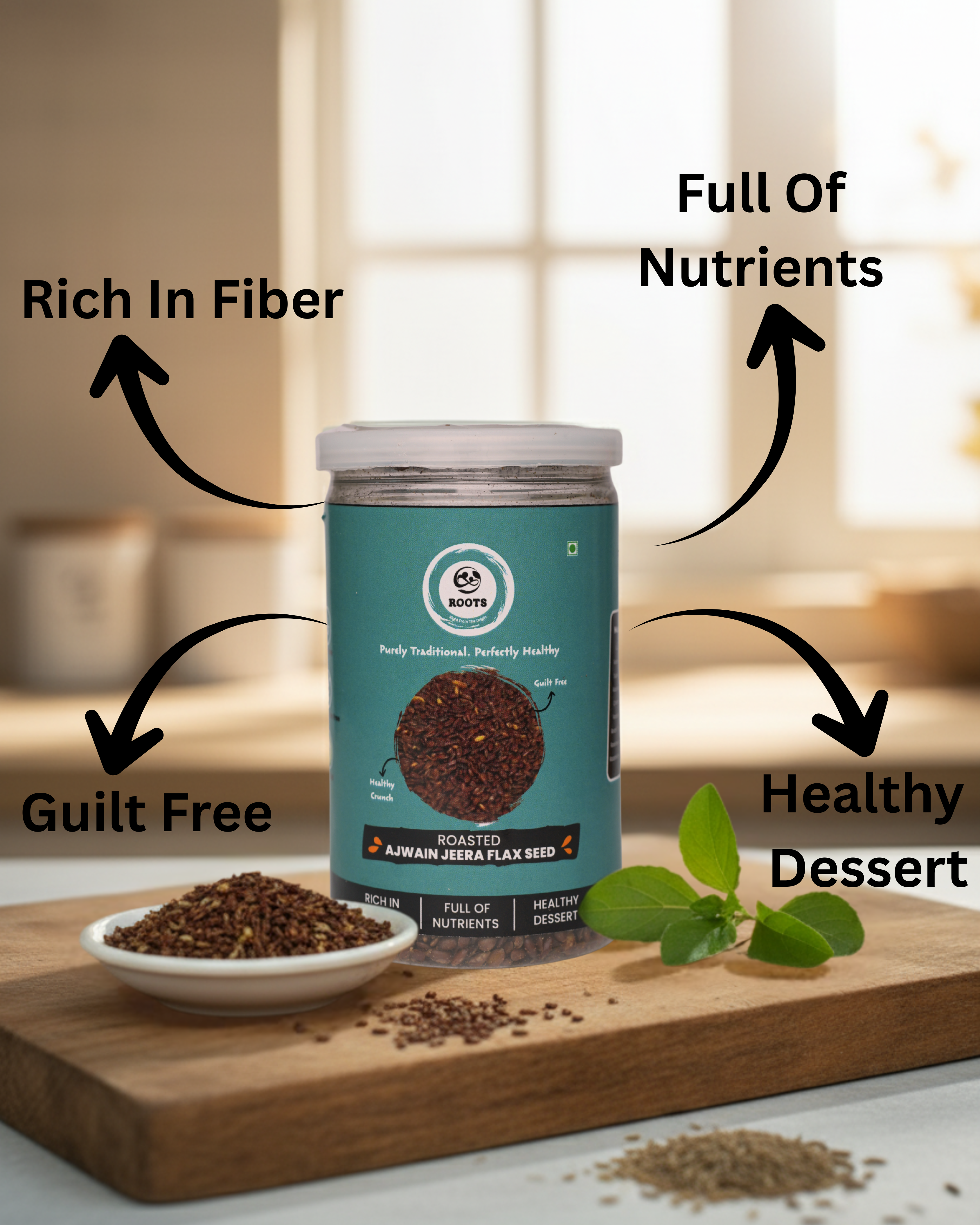 Roasted Ajwain Jeera Flax Seed