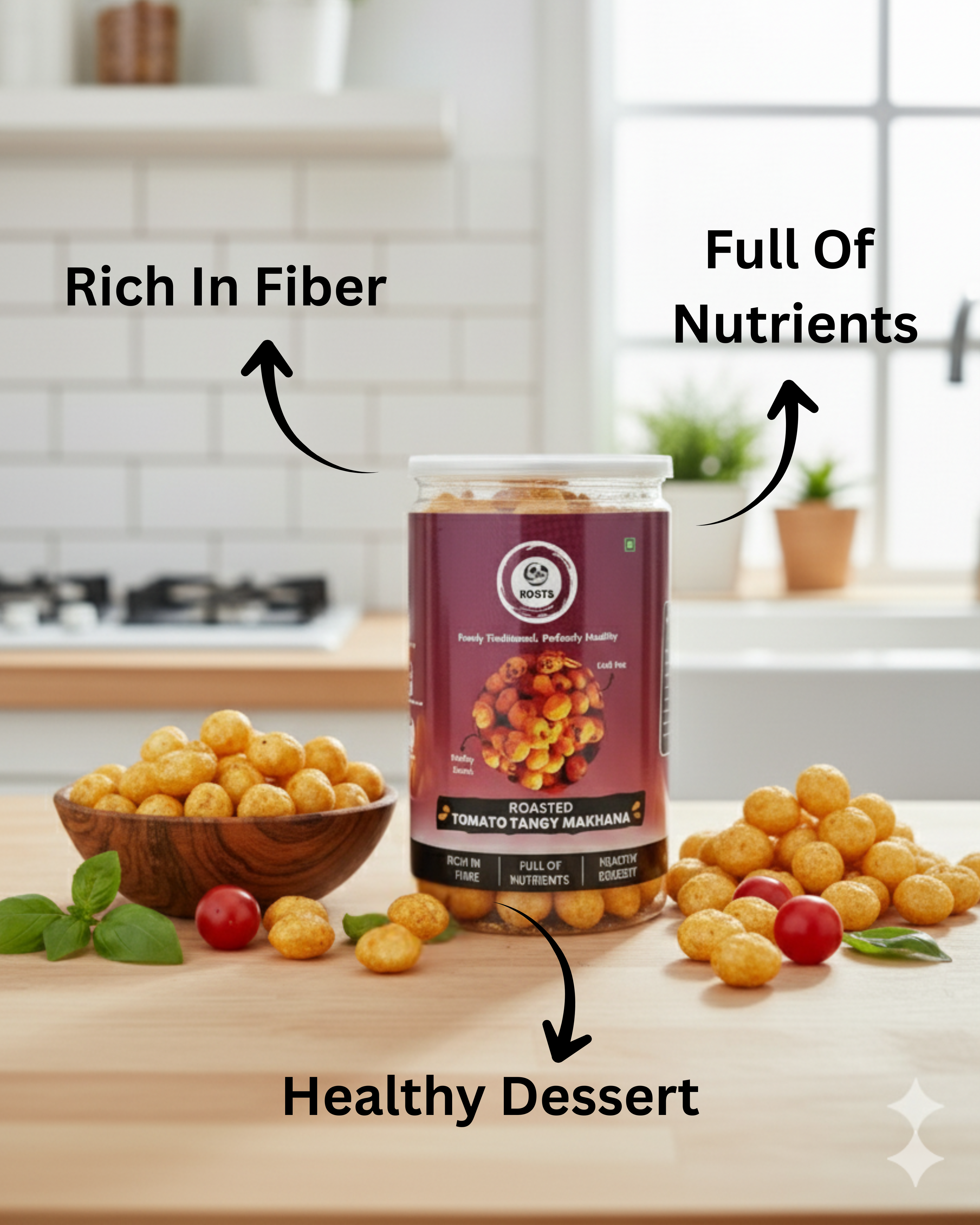 Roasted Tangy Tomato Makhana