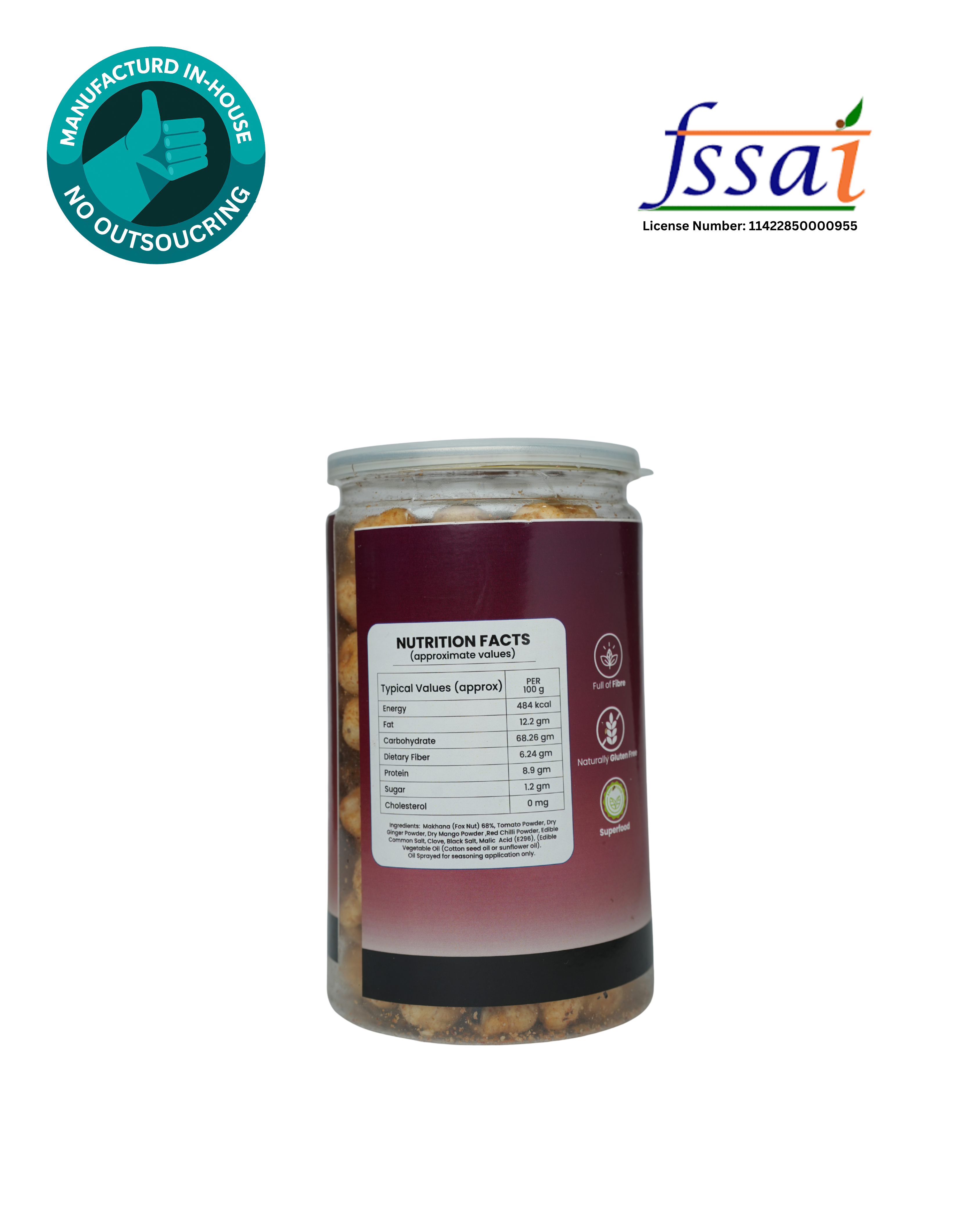 Roasted Tangy Tomato Makhana